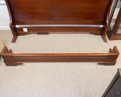 RH Cherry Sleigh King Bed