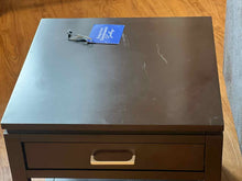 Black Single Drawer Side Table