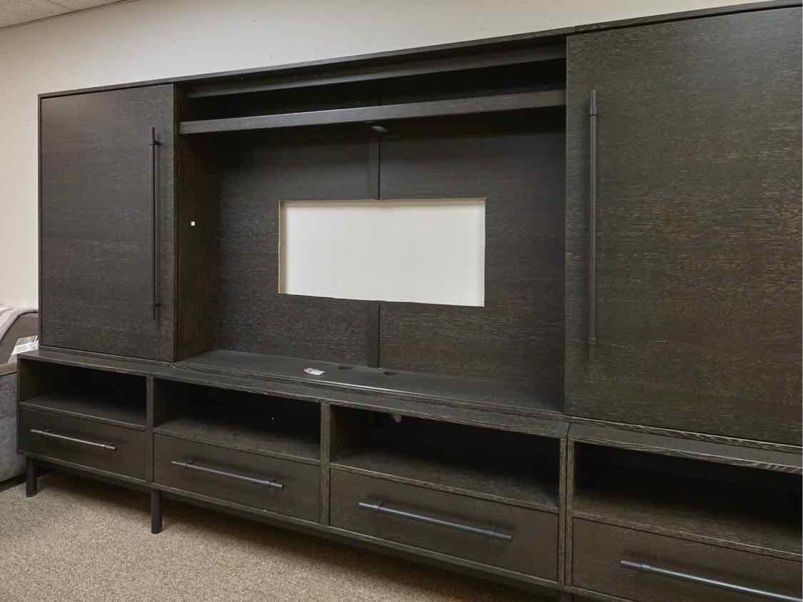 Arhaus Three Piece Media Furniture in Black Wash