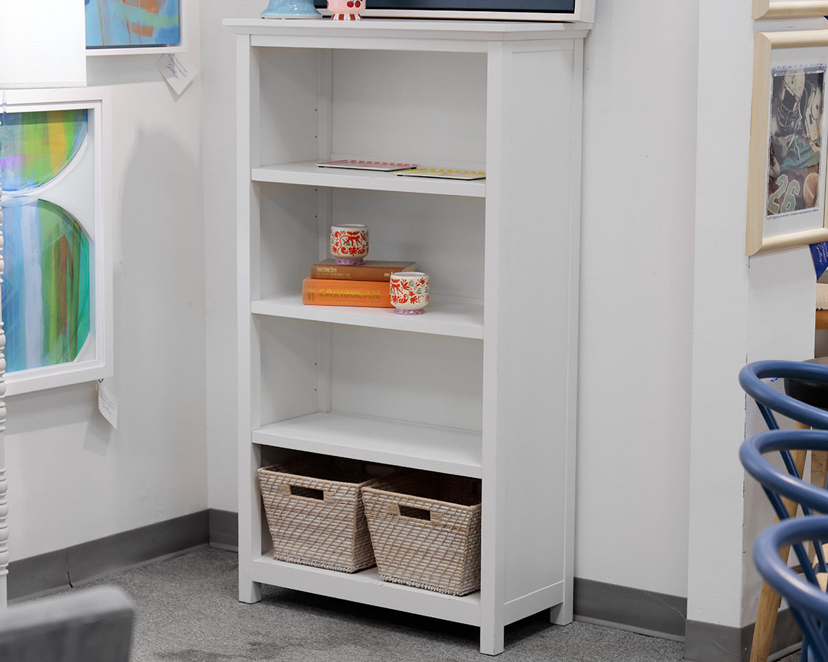 White 4 Shelf Bookcase