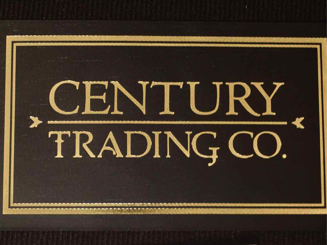 Century Furniture Taupe Leather 3 Cushion  Sofa With Nailhead Trim