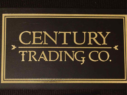 Century Furniture Taupe Leather 3 Cushion  Sofa With Nailhead Trim