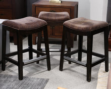 Set of Three Backless Counter Stools