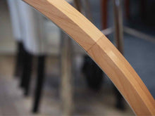 Round Light Wood Frame Mirror