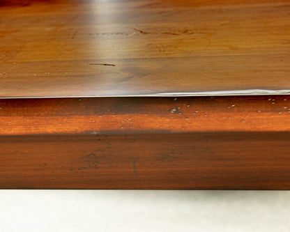 Circle Furniture Mahogany Wood Finish Mission Style Dining Table
