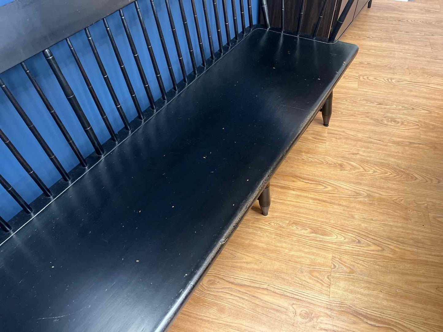 Antique Black Bench