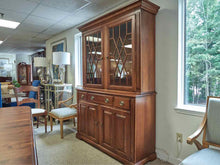 Nichols & Stone Cherry China Cabinet with Lighted Hutch
