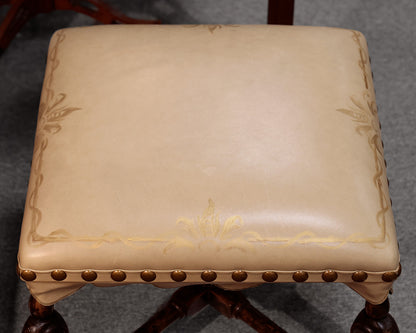Pair of Custom Minton-Spidell Tuscan Style Ottomansl