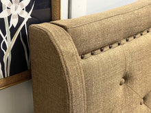 Tufted Brown King Bed