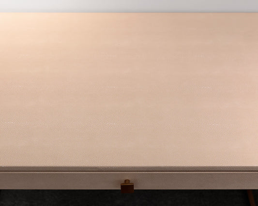 CB2 Avalon Ivory Faux Shagreen Desk