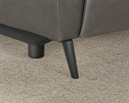 La-Z-Boy Power Reclining Sofa Upholstered In Grey Leather