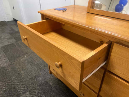 Oak Dresser w/ Mirror