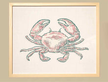 Framed Giclee: "Crab on White Linen"
