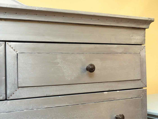 Restoration Hardware Annecy Metal Wrapped 11 Drawer Mule  Chest