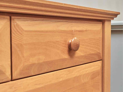 Vermont Tubbs Oak 10 Drawer 3 Drawer Glove Box  Dresser & Mirror