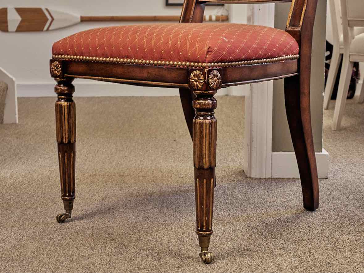 Hickory & White Regency Style Mahogany Dining Table (w/Pads) & Set of 12 Chairs