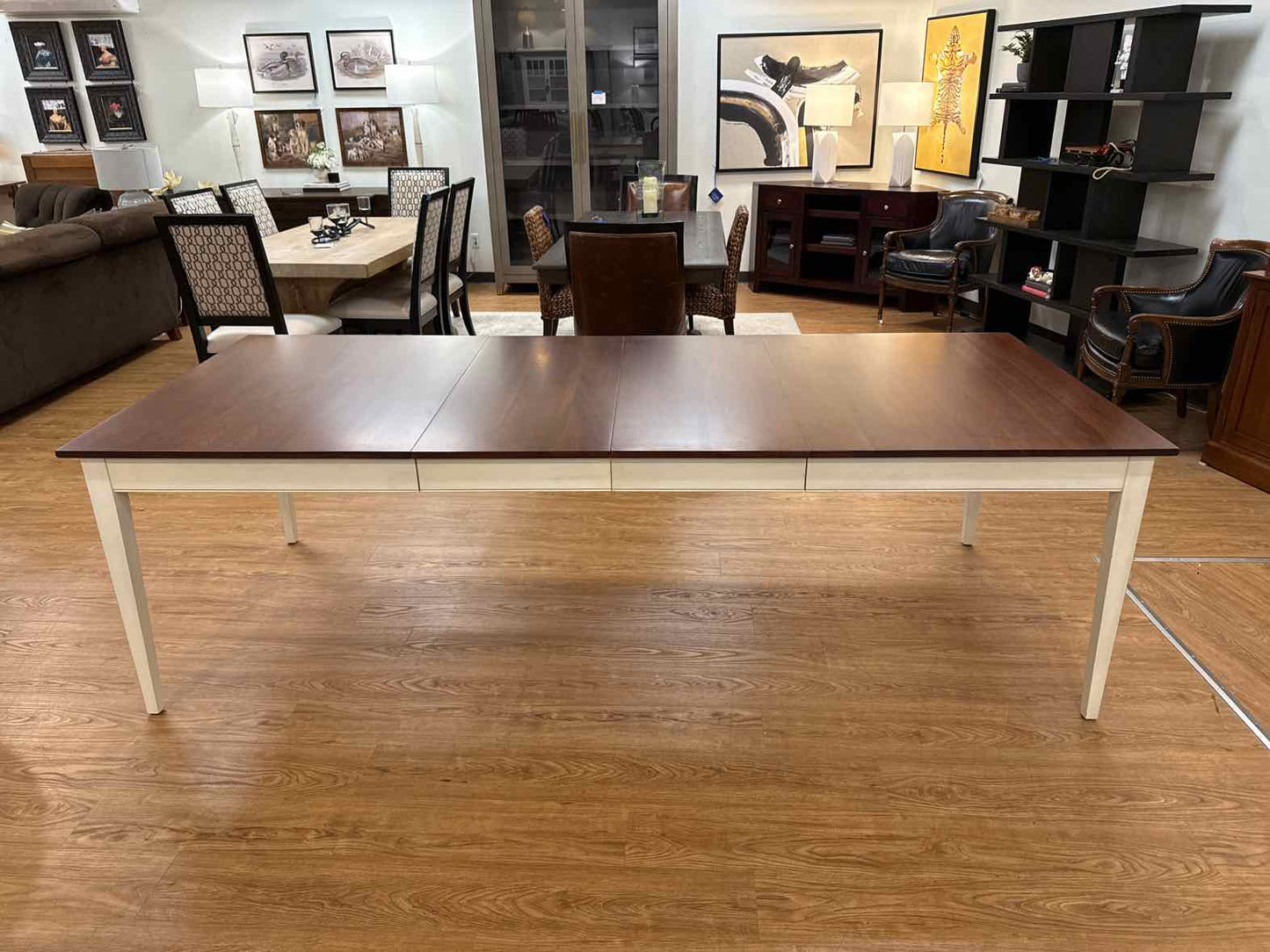 Ethan Allen Dual Tone Table & Chair Set