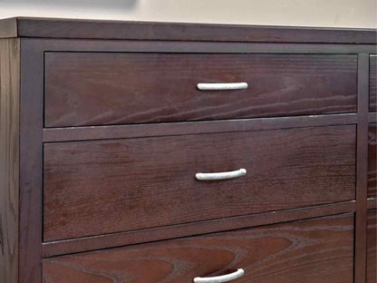 Ethan Allen Double Dresser in Espresso Finish Oak