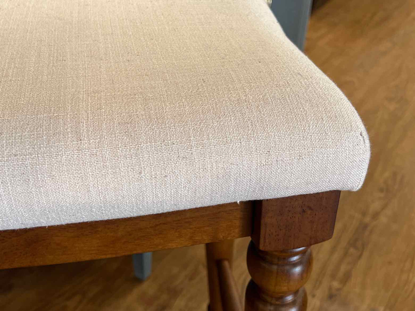 Pair of Taupe Bar Stools