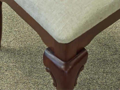 Set of 6 Cherry Queen Ann  Dining Chairs