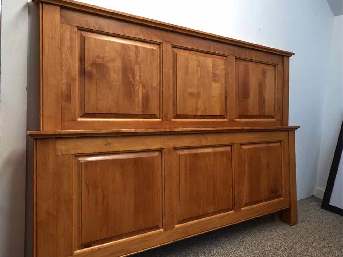 Solid Maple Queen Panel Bed