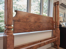 Leonard's Solid Tiger Maple King Four Post Bed