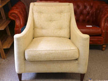 Pair of Emerson Bentley  Modern Chairs W/ Gold Tweed Fabric