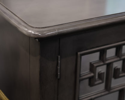 Smokey Gray Mirrored Sideboard