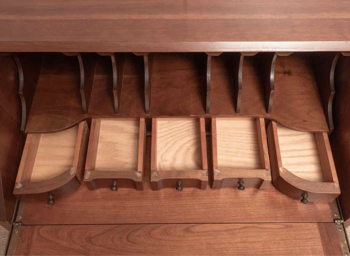 Maddox Cherry Drop Front Secretary Writing Desk