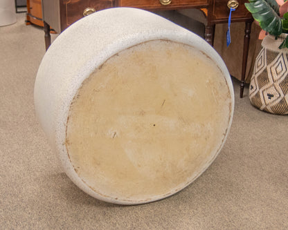 Round Faux Stone Cocktail Table