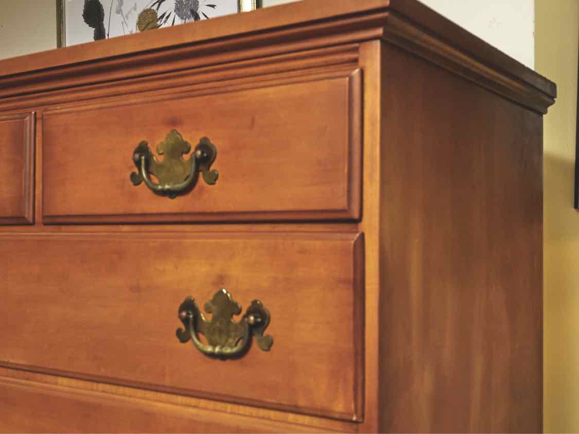 Solid Birch 5 Over 2  Drawer Chest