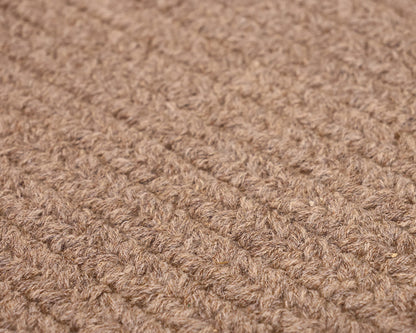 Contemporary Braided 9 x 12 Area Rug in Taupe
