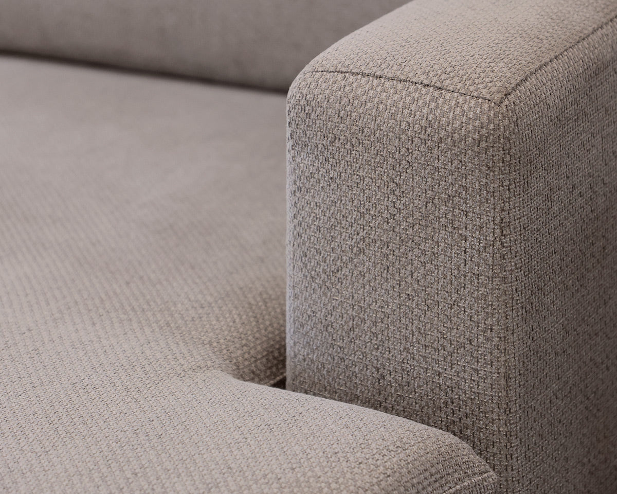 Crate & Barrel Upolstered 4-Piece Sectional W/ Ottoman