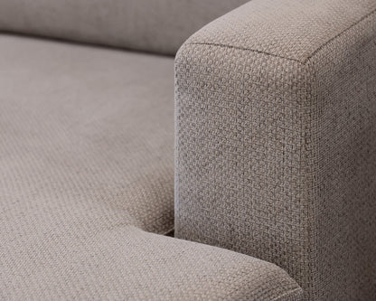 Crate & Barrel Upolstered 4-Piece Sectional W/ Ottoman