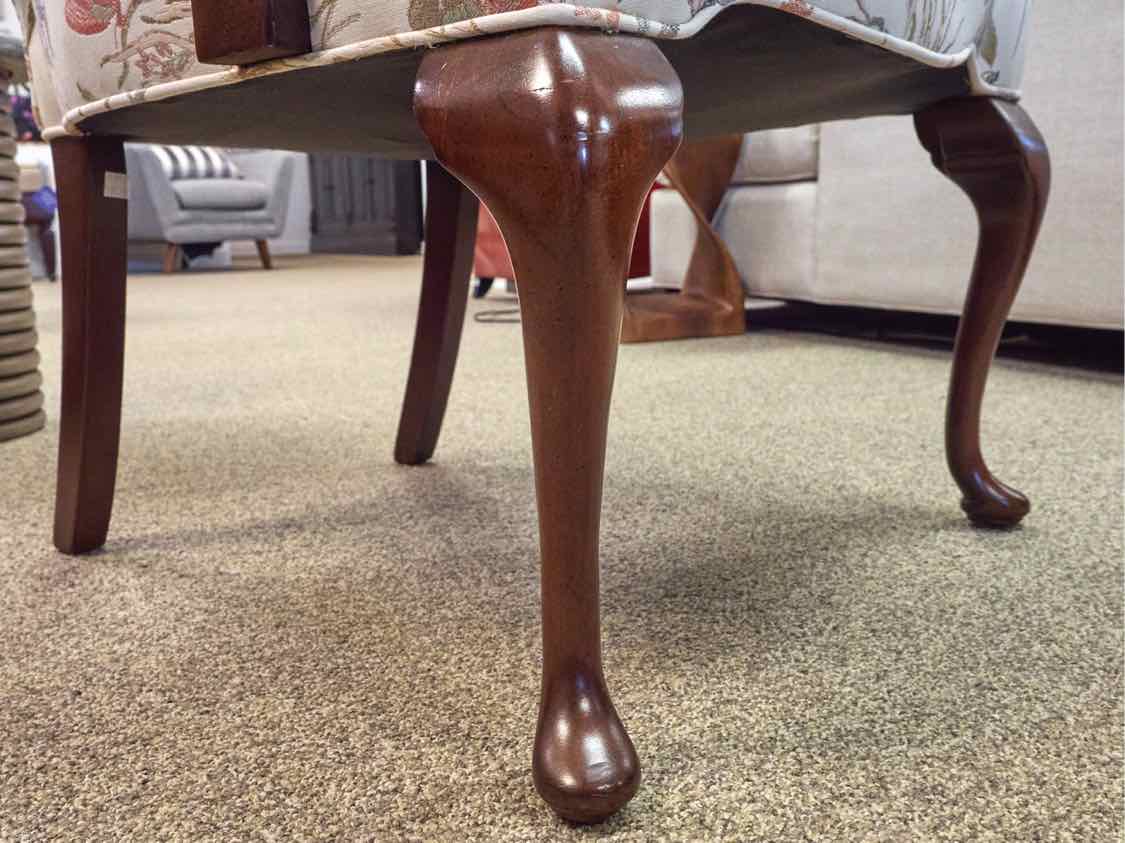 Pair of Queen Anne Gooseneck Arm Chairs