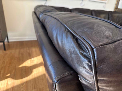 Futura 'Cordovan' 2- Piece Leather L Sectional