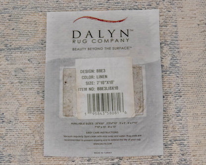 Dalyn Co Low- Pile Distressed Rug In Vintage Medallion Floral Hughs Of Neutrals