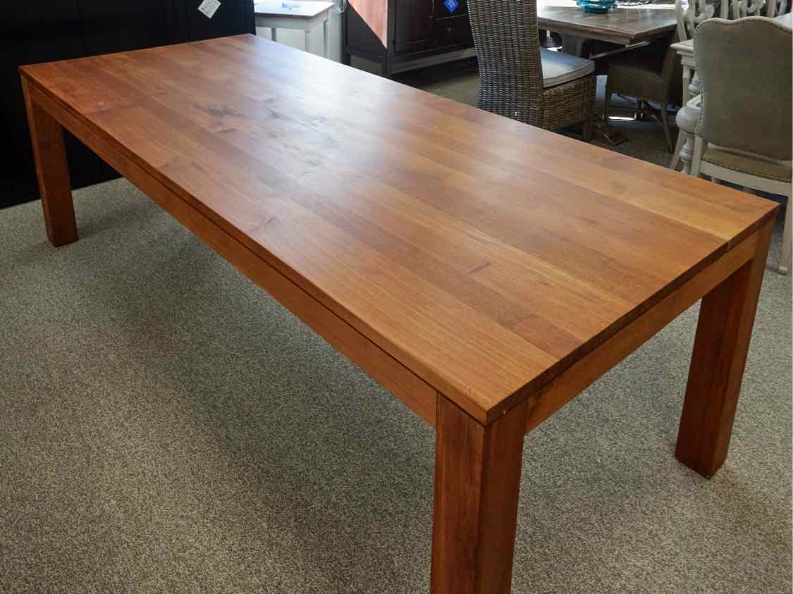 Lekker Teak  Dining Table with Parson Legs