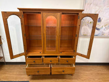 Richardson Brothers Lighted Cherry Hutch
