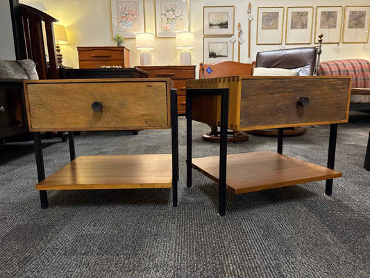 Pair of Crate & Barrel 'Atwood' Nightstands