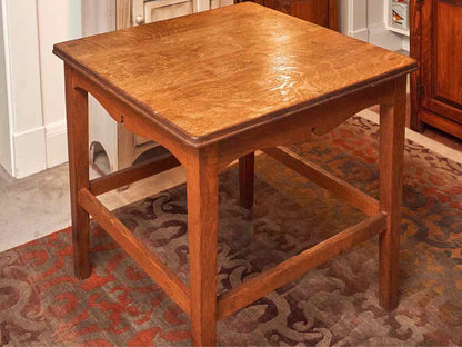 Antique Oak Accent Library Table