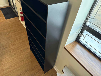 Black Six Shelf Bookcase