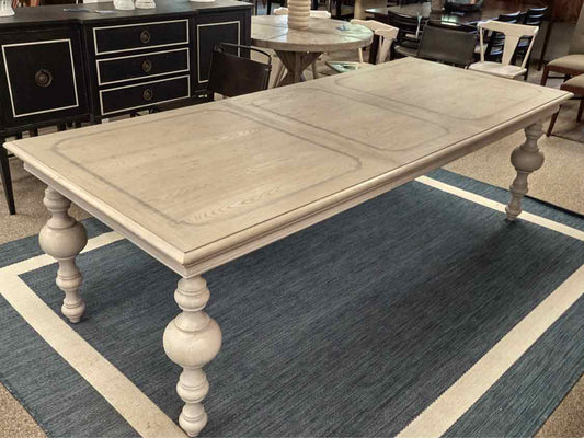 Universal Grey Driftwood Finish Table & 8 Chair Set