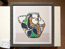'Picasso Vase II' Print In Grey Wash Black Frame