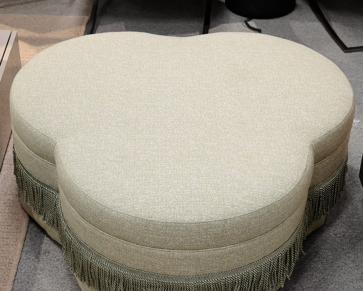 Custom Clover Ottoman