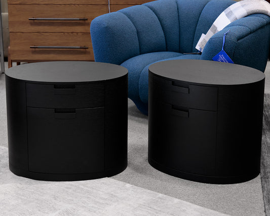 Pair of Maxalto 'Amphora' Two-Drawer Nightstands