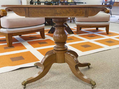 Walnut Console Table with Hidden Drawer