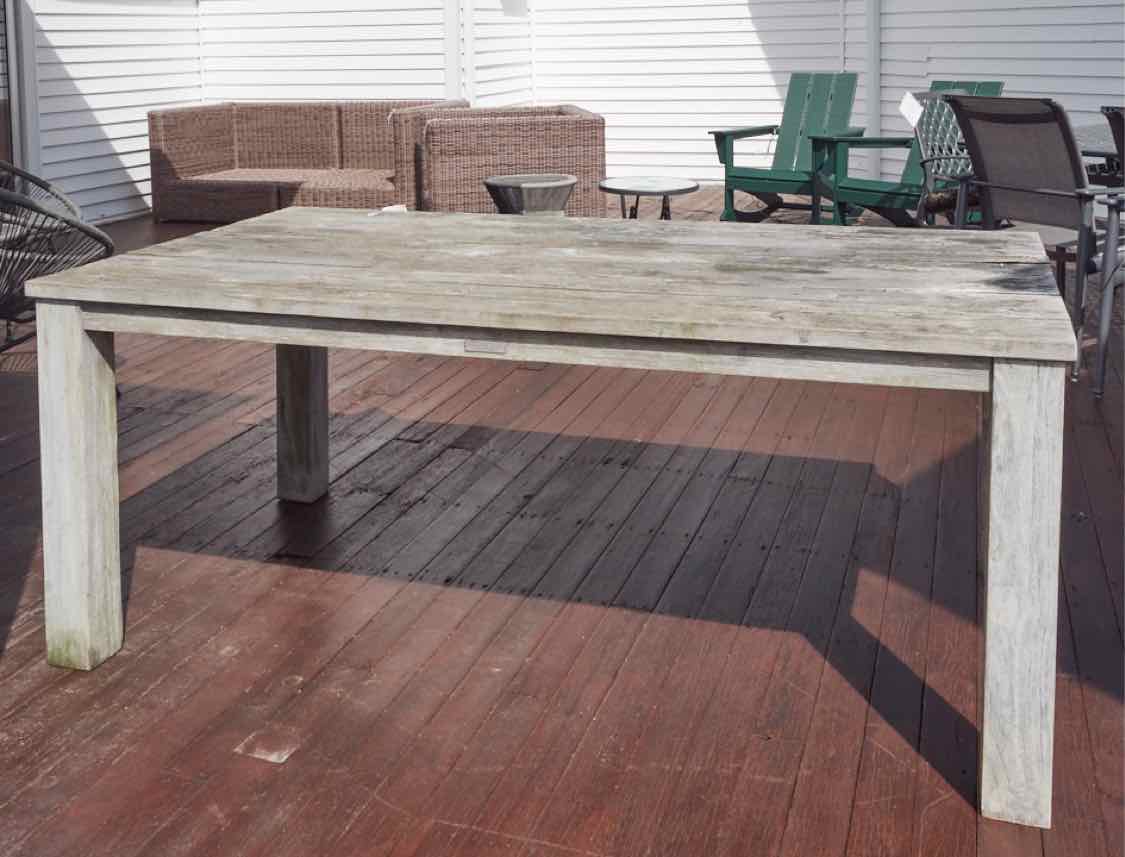 Kingsley Bate Outdoor Rustic Wooden Table  Dining Table