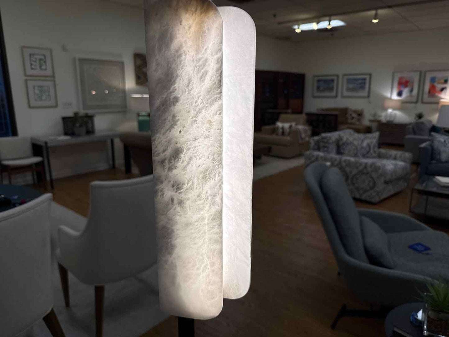 Radilum 'Years' Alabaster LED Floor Lamp