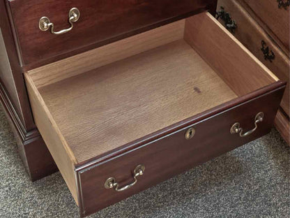 Henkel Harris Lingerie Chest in Solid Mahogany with Brass Pulls